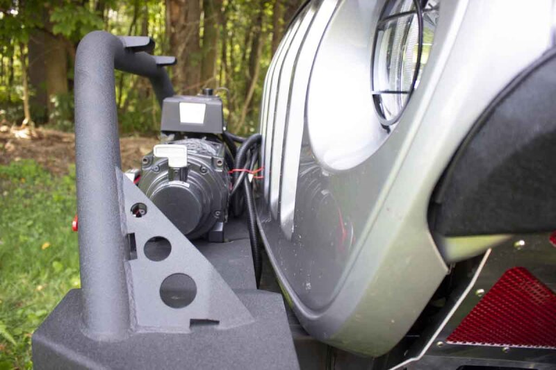 Jeep Wrangler Unlimited JLU Front Bumper - Fishbone Offroad - Mako Front - Black textured powder coat - `18-`27